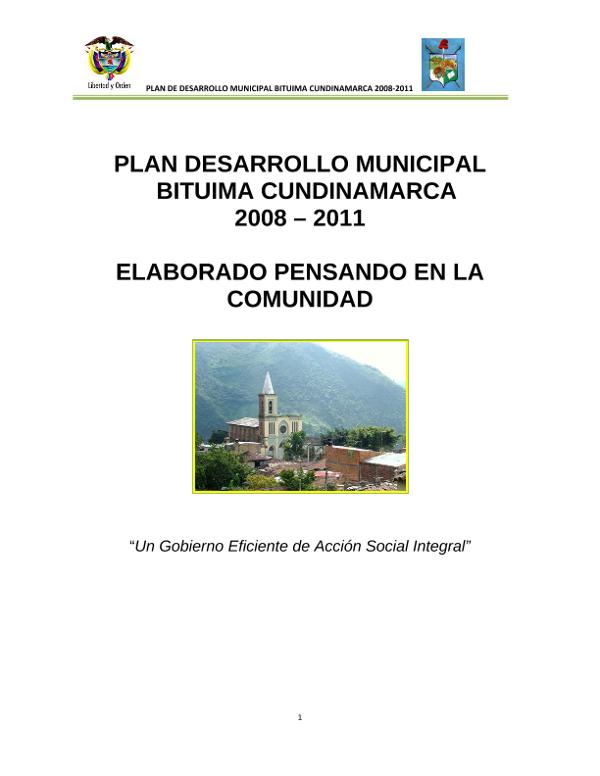 Plan de Desarrollo Bituima Cundinamarca 2008 - 2011: PD Bituima ...