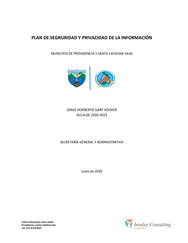 Plan de seguridad y privacidad de la información